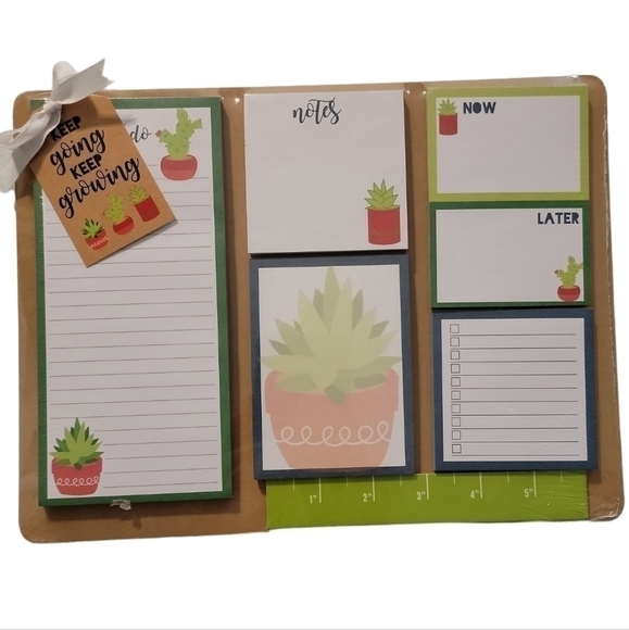 Desk planner New with tags plants notes office gift planning - Picture 4 of 4
